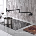 Matte Black Wall Mounted Pot Filler Faucet